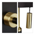 Arandela de Parede Preto e Dourado em Estilo Art Déco