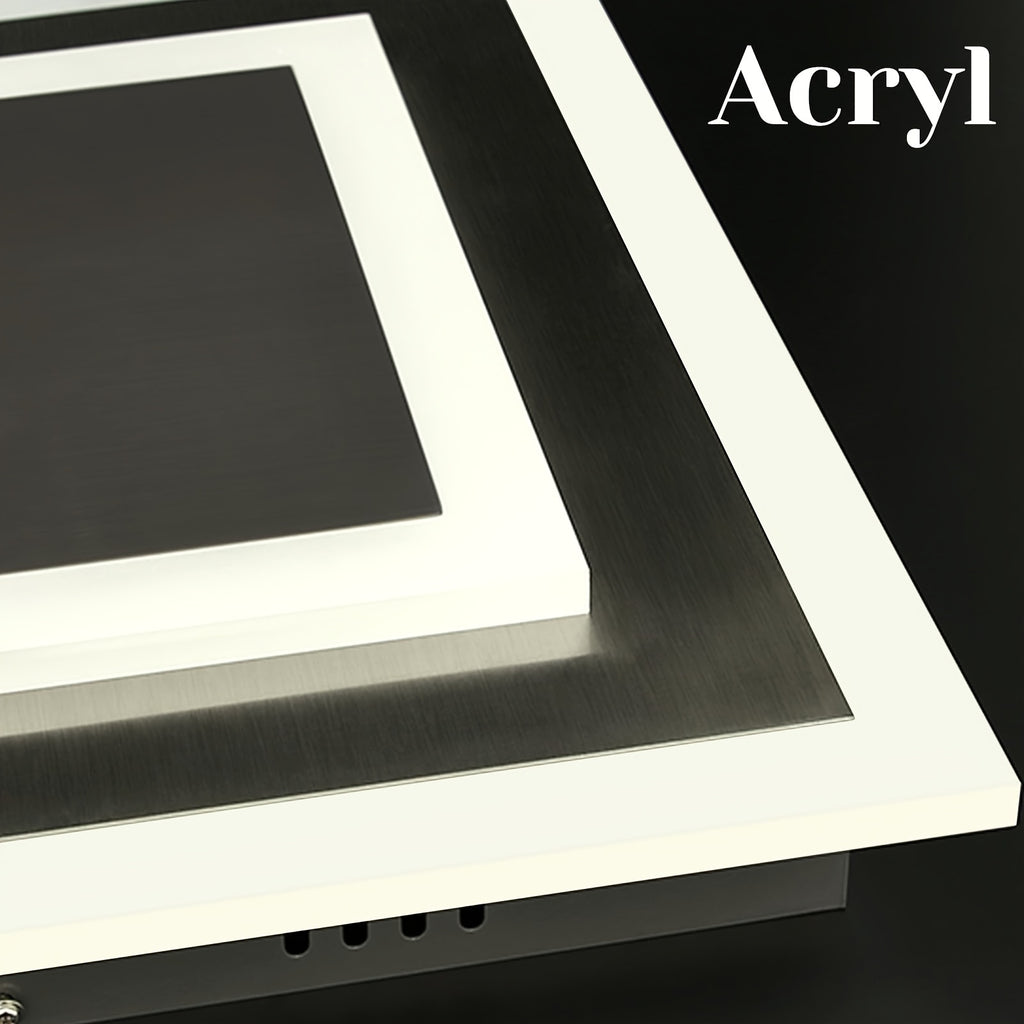 Candeeiro de Teto Quadrado Regulável 23W com Comando – 30cm