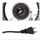 Arandela de Parede Preto e Dourado em Estilo Art Déco