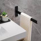 Toalheiro Autocolante em Aço Inoxidável – Braço Único, Sem Perfuração