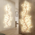 Luzes Decorativas LED em Vime Flexível – Branco Quente, USB, 8 Modos, 2 m