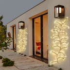 Luzes Decorativas LED em Vime Flexível – Branco Quente, USB, 8 Modos, 2 m