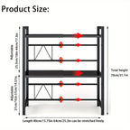 Organizador Extensível para Micro-ondas 3 Níveis em Metal (40-64 cm)