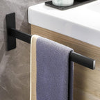 Toalheiro Autocolante em Aço Inoxidável – Braço Único, Sem Perfuração