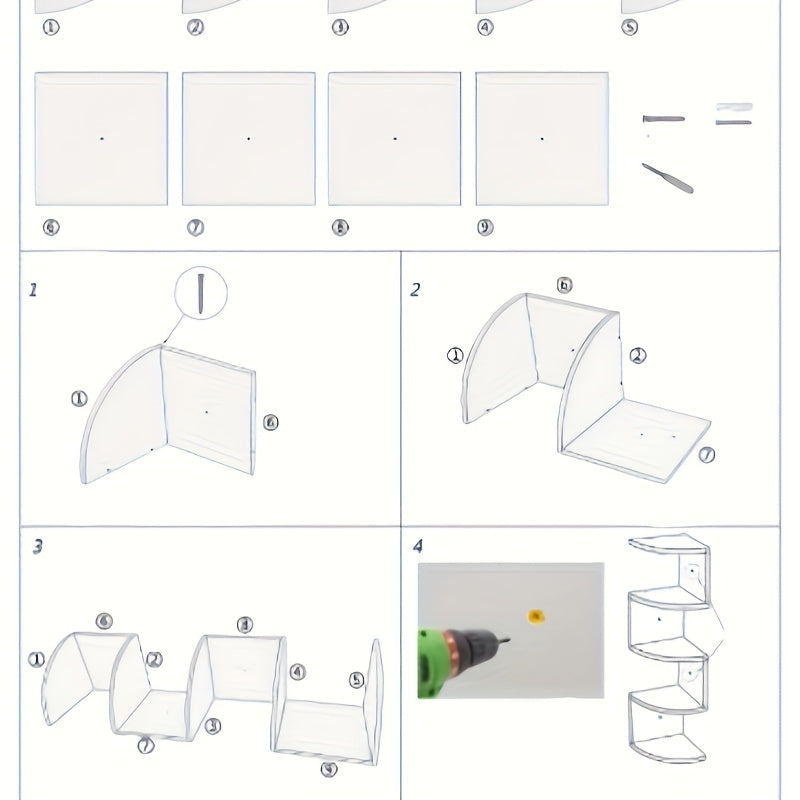 Estante de Canto 5 Níveis Branco – Organizador Moderno e Compacto para Sala, Quarto e Escritório