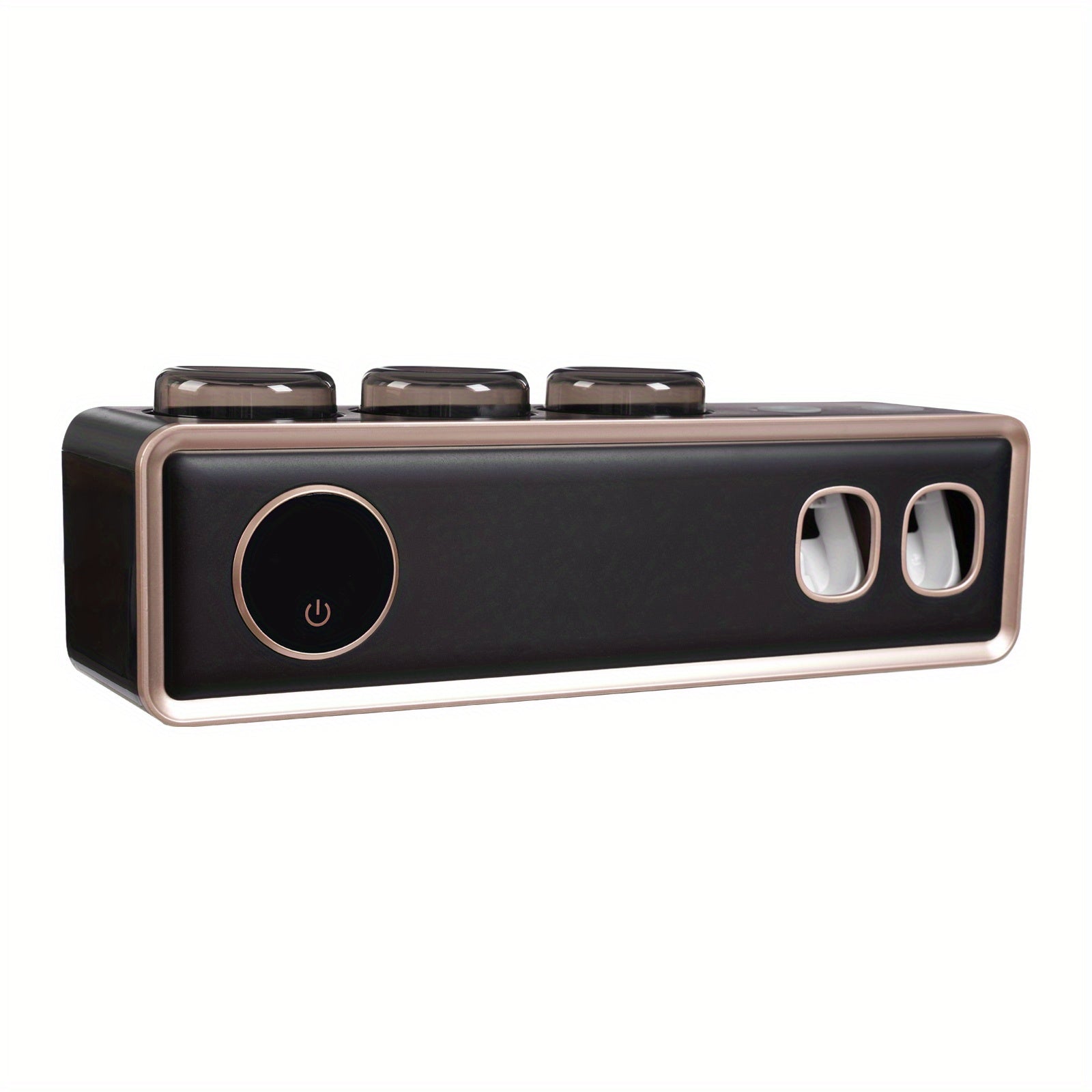 Suporte Minimalista de Parede para Escovas de Dentes – Preto, Montagem Fácil