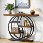 Consola de Hall Industrial com 5 Prateleiras - 120cm