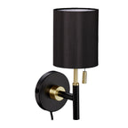 Arandela de Parede Preto e Dourado em Estilo Art Déco