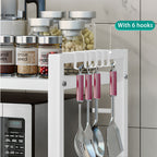 Organizador Extensível para Micro-ondas 3 Níveis em Metal (40-64 cm)